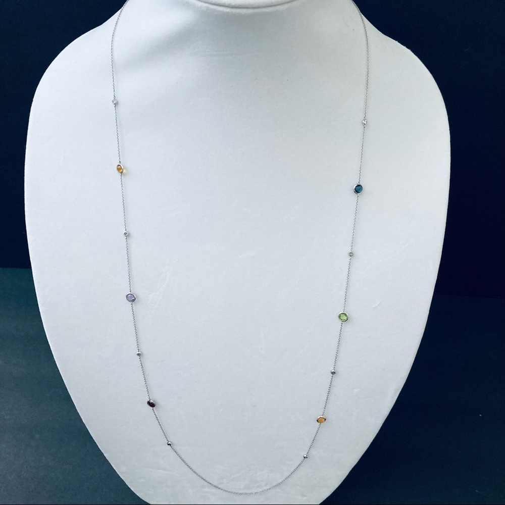 Ippolita Multi Stone Necklace in Sterling Silver| Rock Candy | New without Tags